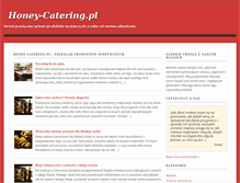 Tablet Screenshot of honey-catering.pl